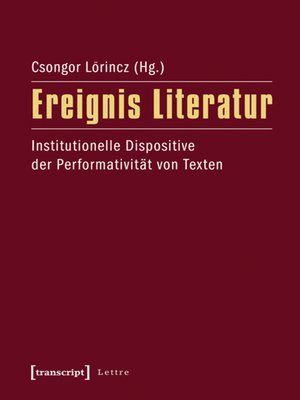 cover image of Ereignis Literatur